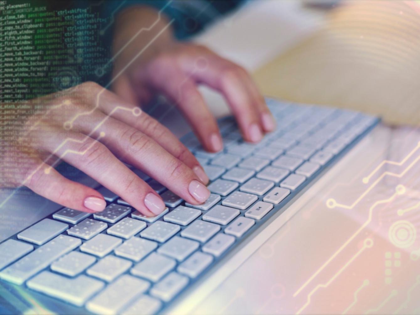 Blockchain development workspace with multiple monitors displaying smart contract code and testing frameworks